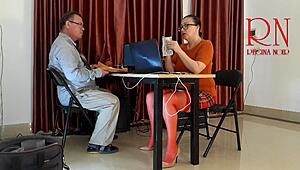 monday office vibes with employee teasing sans panties