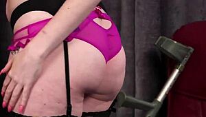 Randy model swallows cum load in intense blowbang facial