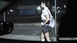 Perv old stepdad drills bratty teen Ashley Adams in both holes, damn! 😈