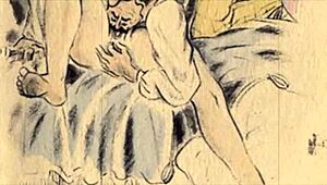 Vintage Erotic Illustration Of Anime Hentai Scenes!