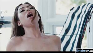 playful babe melissa moore feels the deep ram in her throat