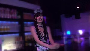 Moa-chan's overwhelming desire for cock leads to squirting and facial in concept cafe