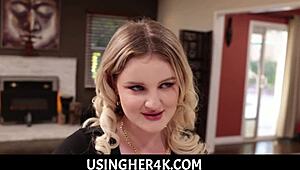 Big tits stepmom's new boyfriend introduces free use taboo in household