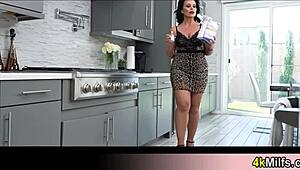 My bubbly Italian wife despises the modern kitchen, so I distract her with steamy action.