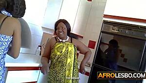 Amateur African BBW Lesbian Liya Licks and Eats Petite 18+ Ebony Ghetto Pussy