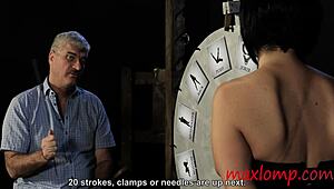 Blonde milf dominates with kinky pussy whipping session