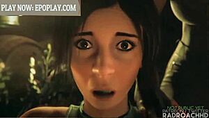 Lara Croft gets intensely fucked in 3D hentai.