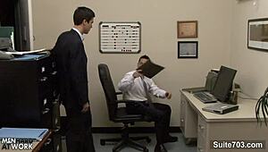 Gay Workers Engage In Office Activities