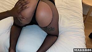 Chilean Bombshell's Perfect Ass Pounded By Big Black Cock