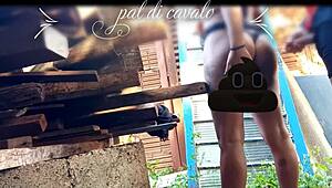 i fucked my friend's tasty girlfriend in the backyard on his anniversary