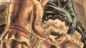 Vintage Erotic Drawings Tease Hidden Desires