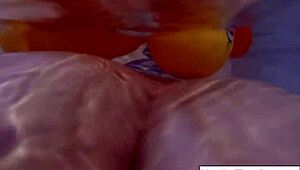 Sexy blonde pornstar nadia masturbates in bath with rubber duckies