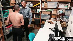 gay officer punishing straight guy with hardcore action - perps4k