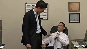 Gay Workers Engage In Office Activities