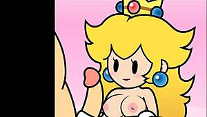 Feel The Thrill In Paper Peach Handjob Animation