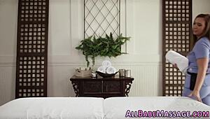 lesbian masseuse scissors busty babe