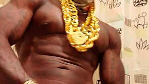 hallelujah johnson’s big black hairy cock gets worshipped hard