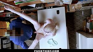 Teen Caught Shoplifting and Concealing Items in Store