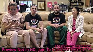 Wow! Channy Crossfire's wild 2022 gyno exam by male doc in Canada!