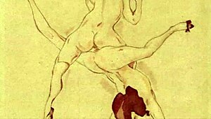 vintage erotic illustration from antique cartoon hentai