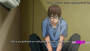 My crush gets banged by everyone but me in wild hentai gangbang!