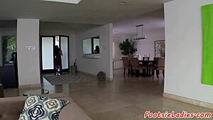 Asian babe gets doggystyle fucked with footfetish 😍