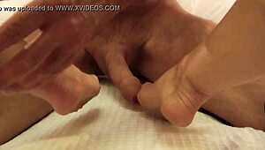 Sexy Footjob with Stunning Feet in High Heels