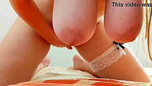 Hot Babe With Huge Tits Masturbates Her Tight Pussy