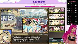 Vtuber Lewdneko Moaning in Evenicle Part 9 with Wild Creampie Action