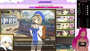 Vtuber Lewdneko Moaning in Evenicle Part 9 with Wild Creampie Action