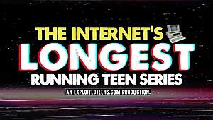 I’m loving this gorgeous college cutie sucking me with her tiny tits