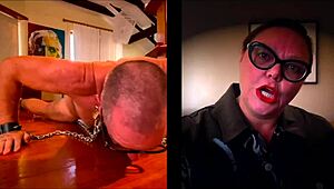 Dominatrix Mistress April Whips Slave in Unit 28 Setup