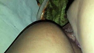 licking wife's pussy and fingering her latina ass