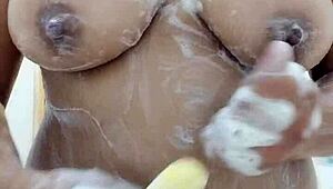 i take a video while bathing in the shower, feeling sexy and alone.