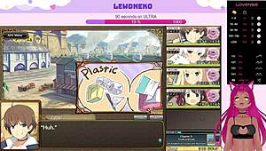 Vtuber Lewdneko Moaning in Evenicle Part 9 with Wild Creampie Action