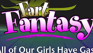 Blonde Sunny Chase Farts in Panties on Sofa