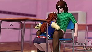 Erica Completely Lost Her Shame in Wild 3D Anime