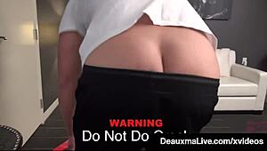 devious milfs like deauxma seduce in stockings for a wild threesome blowjob