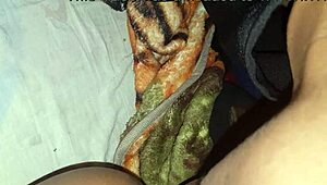 licking wife's pussy and fingering her latina ass