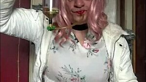 Want to see a bisexual crossdresser swallow another man's cock?