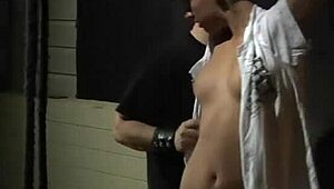 Bondage slave gets roughly pounded by master in garage torment