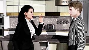 ain't no side piece in this hentai cartoon tale