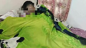 arriving from a trip, i enter my stepsister's room and fuck her hard while she's blindfolded