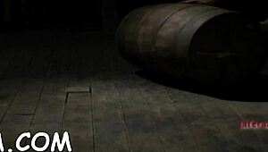 Maid Enjoys Private Relaxation Time