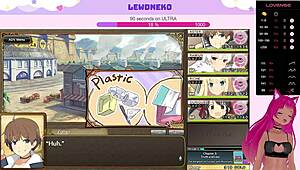 Vtuber Lewdneko Moaning in Evenicle Part 9 with Wild Creampie Action