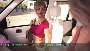 A wife and stepmother in an erotic cartoon