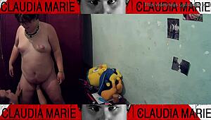 i dominate the curvy fat woman by licking her pussy and fucking her against the closet