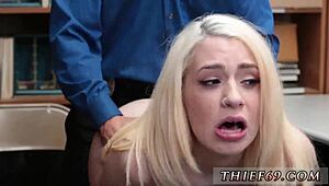 i seduced that nerd in police uniform, petite blonde teen hardcore