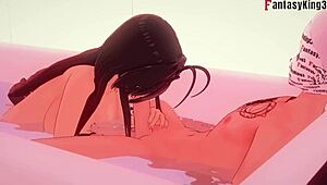 shinmai maou ntr testament 2 guy fucks best friend of girlfriend in anime hentai fantasy