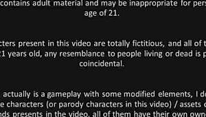 Gwen holds big cock between legs in hotel.